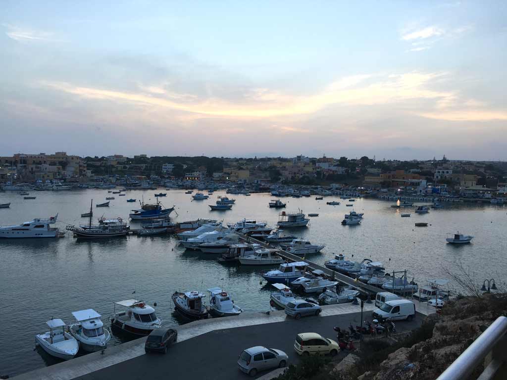 Il porto nuovo a Lampedusa