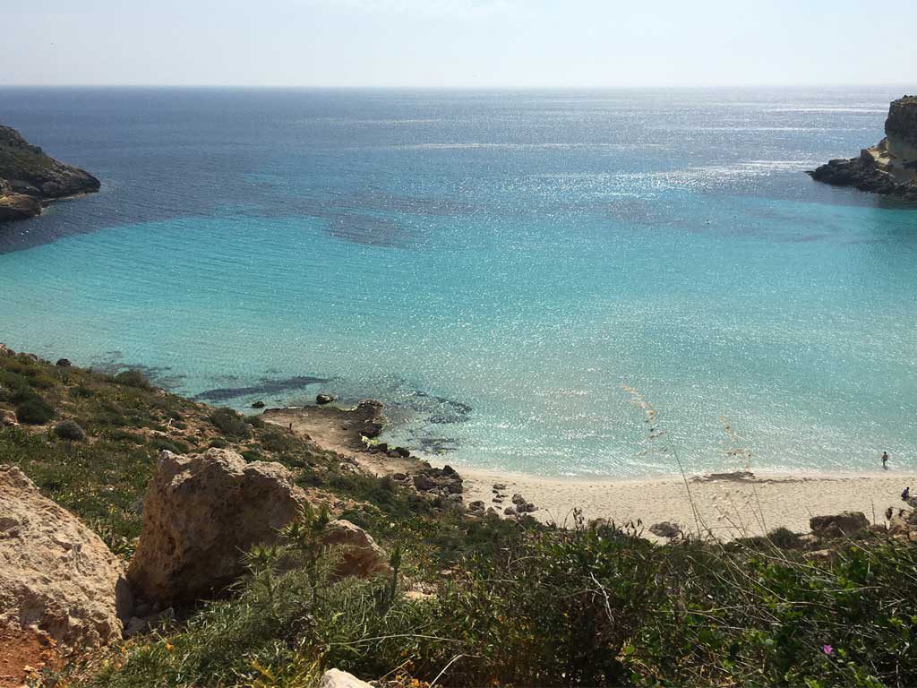 Cala Creta a Lampedusa
