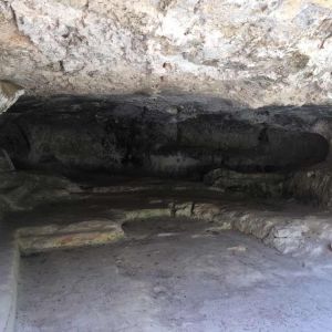 Grotte del santuario a Lampedusa